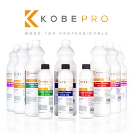 Kobe Cream Peroxide - Works with All Brands of Hair Bleach, Hair Colour / Tint & Lightening Powder - Choice of Strength & Pack Size - 1 Litre - 7.5% (25 vol)