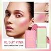 Multi-Use Makeup Blush Stick,Beauty Solid Moisturizer,Waterproof Natural Nude Makeup,Tinted Solid