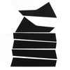 6PCS Car Window Trim Bright Black Lightweight Smooth Surface Window