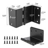 goldenwarm 6 Pack Black Swing Clear Expandable Door Hinges, 3.5"
