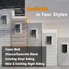 2Pcs Recessed Outlet Box, DBVS1C-1 Low Profile Electrical Boxes, Wall