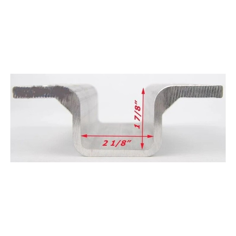 EM Boat Trailer Aluminum Hat Bracket Bow V Guide Channel