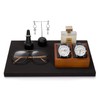 Oirv Solid Wood Double Watch Display Stand Showcase Jewelry Stand