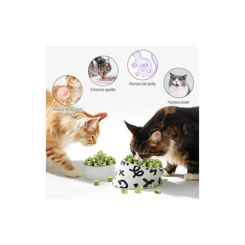 Juguetes de Hierba para Gato, Comestibles Juguetes Masticables Natural para