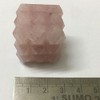 Gracy Jewels Rose Quartz Pyramids Cube : 54 Point Pyramids