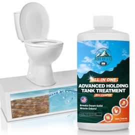 All In One Extra-Strength Black Tank Treatment for RVs - Stronger Liquid RV Toilet Treatment, Eliminates Odor, Liquefies Waste, Prevents Sensor Misreading, CA Compliant (32 oz.)