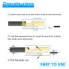 Terminal Removal Tool Kit 82 Pcs Depinning Tool Electrical Connector