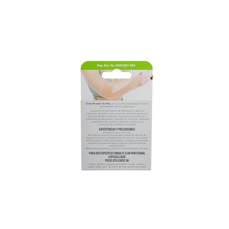 Cinta Kinesiológica Beige Piel Sensible 5m Continua Go Plus (6)
