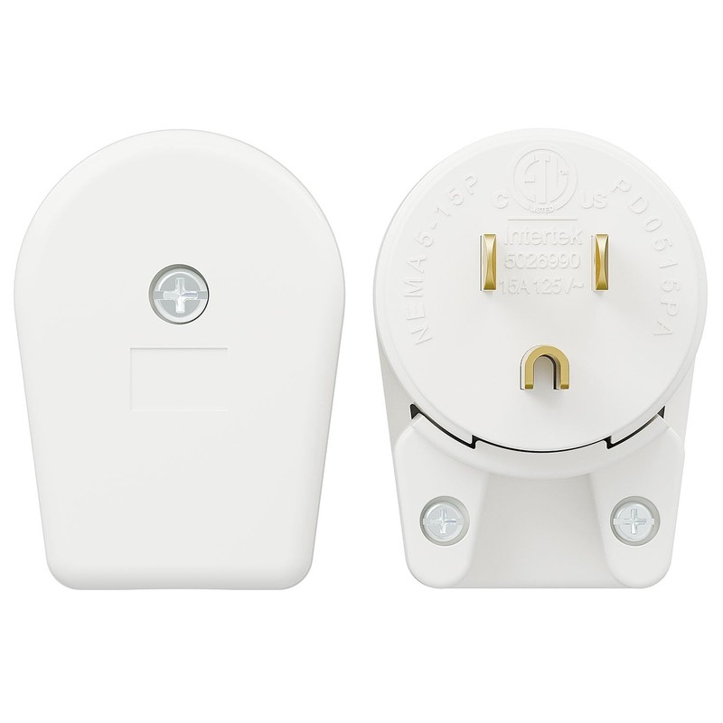 Paquete de 3 enchufes Nema 5-15P 15A 125V, enchufe ajustable
