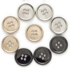 10 PCS Metal Buttons Suit Shirts Coats Sewing Round Retro