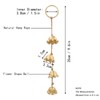 Gold Flowers Hanging Bells for Door Knob Decoration, Christmas Home