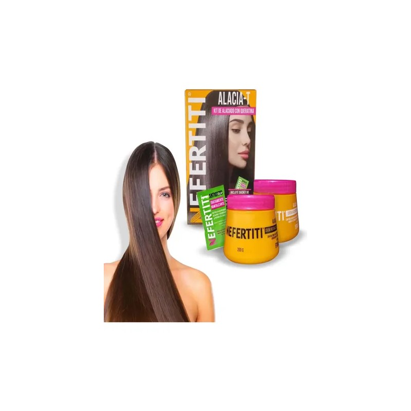 Kit Alaciado Permanente Con Queratina Nefertiti