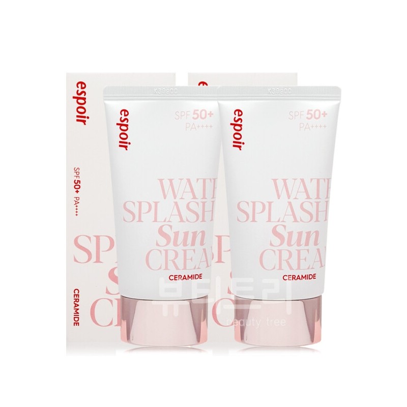 Espoir Water Splash Sunscreen Ceramide 60ml+60ml / 에스쁘아 워터 스플래쉬