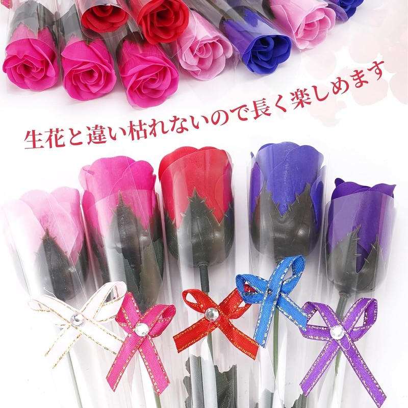 Junerose Artificial Flower Bouquet, 1 Stem Rose, Artificial Flower, Flower