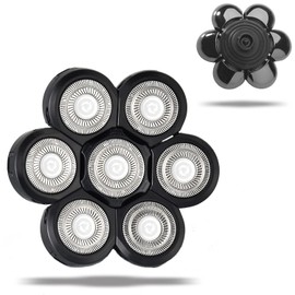 SEMINHOOF 7D Head Shaver Replacement Heads, Head Shavers for Bald Men, Head Shaver Replacement Blade, Bald Head Shavers for Men, Electric Shaver Blades Replacement, Electric Razor for Men(Black)