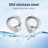 12 Stück Ringmutter M10, 304 Edelstahl Ringmutter, Gewinde Ösenmutter Hebegeräte