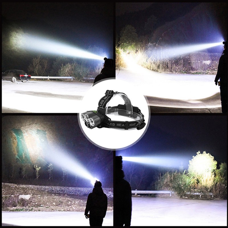 USB Charging T6 Headlamp Waterproof Head Light Lamp Torches Flashlight