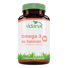 Omega 3 De Salmon 60 Cpsulas Vidanat Sabor Sin sabor                                                                                                  