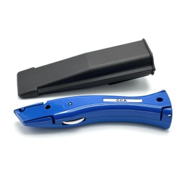 CCA Blue Carpet Cutter Tool with Black Holder for The Professional and DIY Installer