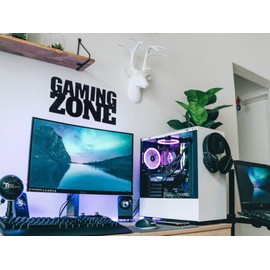 Gaming Zone Sign - Gamer Door Sign Gambling - Gaming Setup Decorative Gamer Room - Wall Sticker - Gaming Room - Gamer Zone Wall Sticker - Decoration Teenager's Room - Gamer Wall Decoration Made of