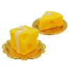 Cheese Shaped Candle, 2 Pack Novelty Swiss Cheese Scented Candles,
