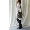 Gratante abb-g0035 Genuine Cowhide Leather Drawstring Shoulder Bag Women's Shoulder