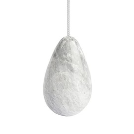 Himalayan Marble Pear Drop Light Pulls (Grey Marble)