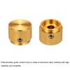 MECCANIXITY 2 Pcs Aluminium Potentiometer Knobs, 1/4" (6mm) Universal Volume