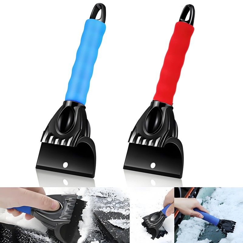 ItsyFox Ice Scraper for Car Windscreen 2 Pcs Windscreen Ice
