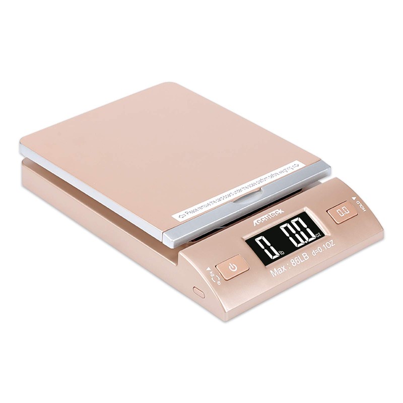 Accuteck Gold 86Lbs Digital Shipping Postal Scale with Batteries and
