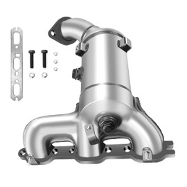 [Front Left]FortunaFlow Exhaust Manifold Catalytic Converter Compatible with Chrysler Sebring 2007-2010 3.5L,Reference 16627,641457(EPA Compliant high flow catalytic converter+Bank 1)