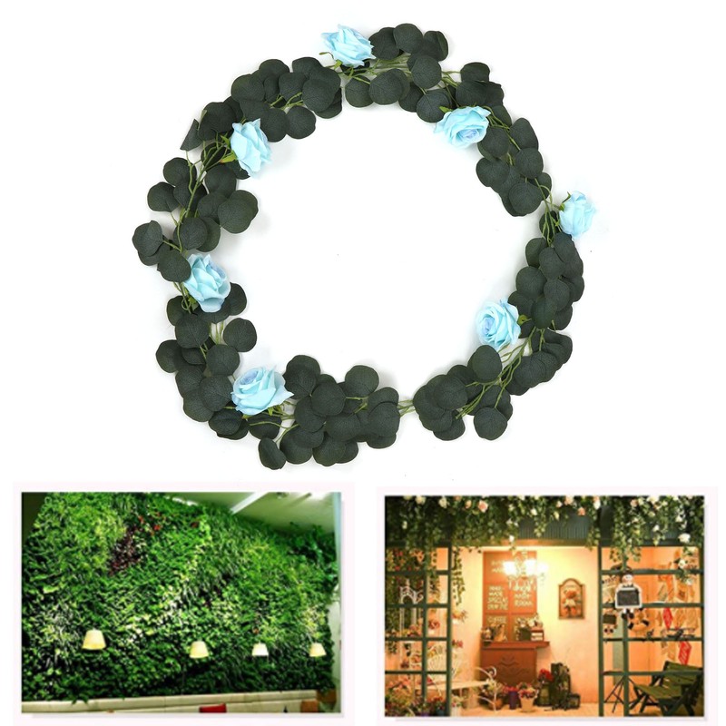 Fake Garland Artificial Silk Hanging Vivid Multifunctional Flower Vines for