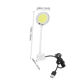 GANAZONO Fish Tank USB Light Aquarium Supplies Aquarium Spot Lights Betta Fish Tank Accessories Abs White