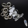 3x3 m Copper USB Wire Curtain Light String for Home