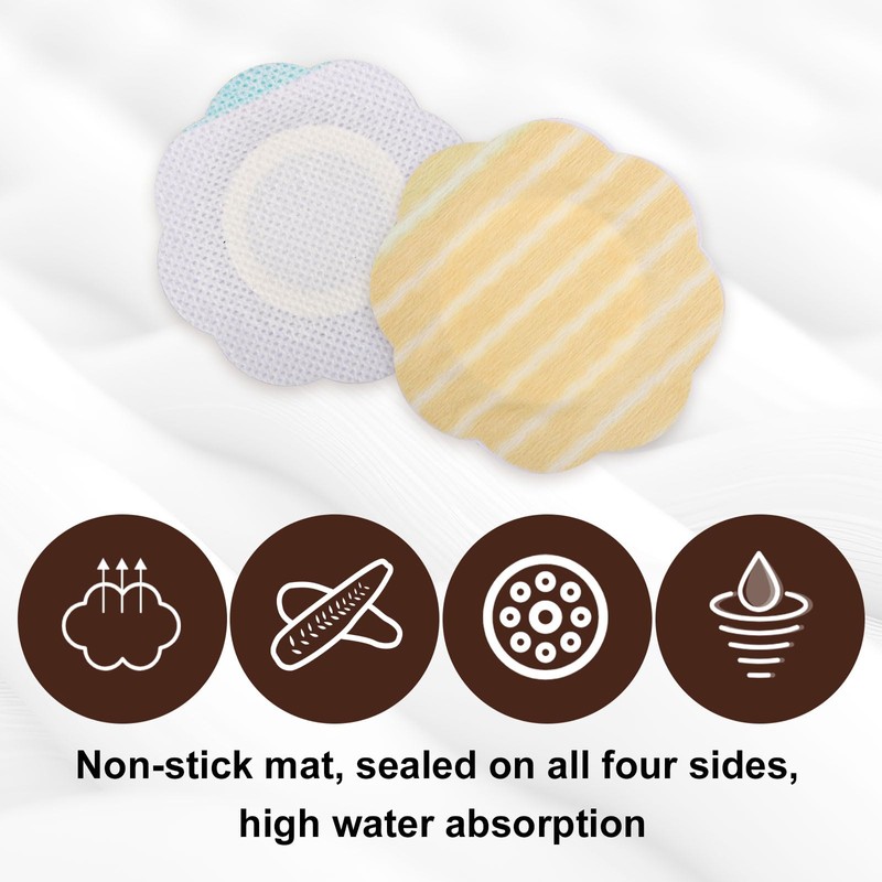 30 Piezas Parches Ombligo Aceite Ricino, Altamente Absorbente Autoadhesivo Parche