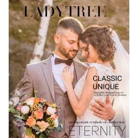 Ladytree Promise Rings for Couples 925 Sterling Silver Adjustable Matching Rings Set for His and Her Wedding Engagement Marriage Band 2PCS