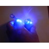 Pair Android Robot Style Keychain Blue LED Eyes Cool Sound