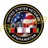 ProSticker.com ProSticker 1128 (One) 4" US Veteran AFGHANISTAN Flag Decal