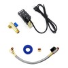 QWORK Automatic Timed Condensate Drain Valve with Steel Hose 1/4