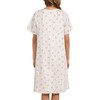AVIIER 100% Cotton Hospital Gowns for Women Open Back Adaptive