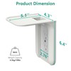 WALI Outlet Shelf Wall Holder,Bathroom Walls Shelves up to 10lbs