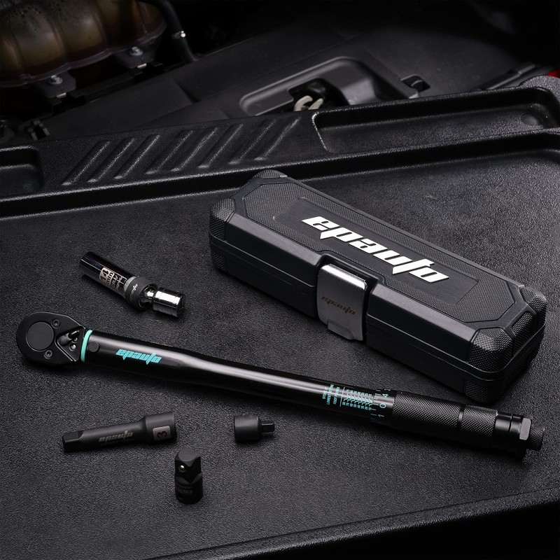 EPAuto 3/8-Inch Drive Click Torque Wrench, 10-80 ft-lb / 13.6-108.5