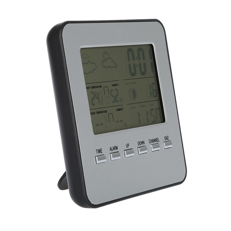 Digital Wireless Weather Station Alarm Clock Thermometer Hygrometer Outdoor Indoor