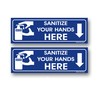 eSplanade Sanitize Your Hands Here Sticker Easy to Fit Weather