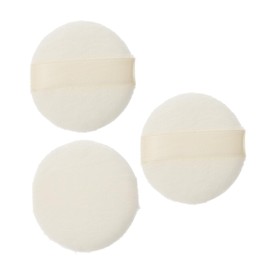 Baluue Luxurious Triangular Velour Powder Puff Soft Cotton for Baby Boys and Girls Makeup Powder Sponge 3 Piece Set