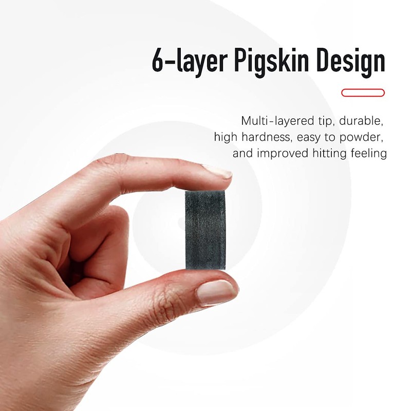 KONLLEN Pool Billiard Cue Tips - 5 Pieces Pool Cue