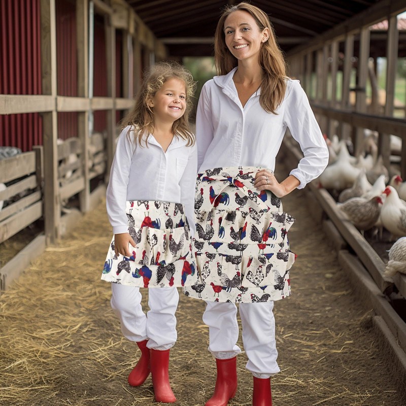 Hossmily 2 Pack Egg Apron, Egg Collecting Apron for Chicken