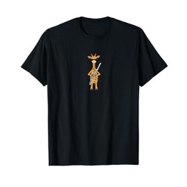 Funny Giraffe Wearing Sunglasses Playing Flute T-Shirt