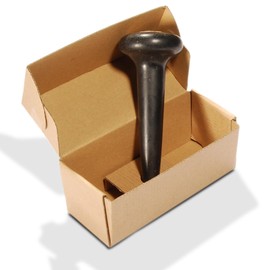 Master Massage TitanGrip Basalt Nail Shape Hot Stone – Therapeutic Tool for Deep Tissue, Trigger Point, and Acupressure Massage for Relaxation and Reflexology (1 Piece)