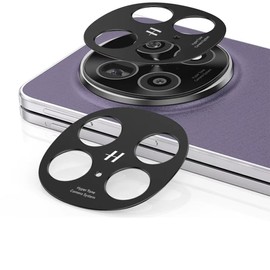 QJONSIU Compatible with Oppo Find N5 Camera Protective Film, [2 Pack] Aluminium Metal Camera Lens Protector Film, [Anti-Scratch] - Black